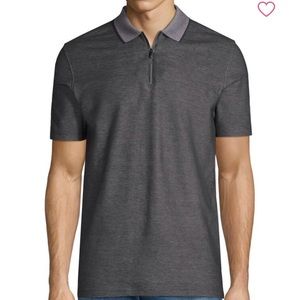 NWT Calvin Klein Men’s Front-Zip Polo